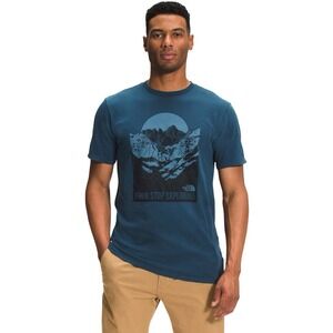 The North Face Natural Wonders Graphic T Shirt Blue Mens Size XL